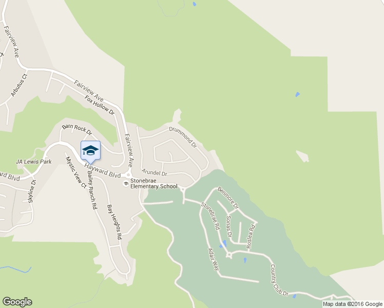 map of restaurants, bars, coffee shops, grocery stores, and more near 228 Drummond Drive in Hayward