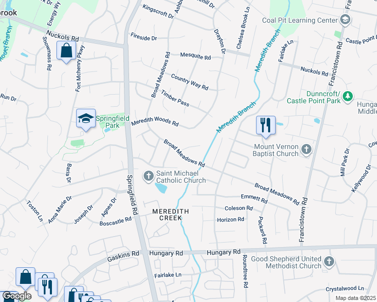 map of restaurants, bars, coffee shops, grocery stores, and more near 4903 Snowshoe Court in Glen Allen