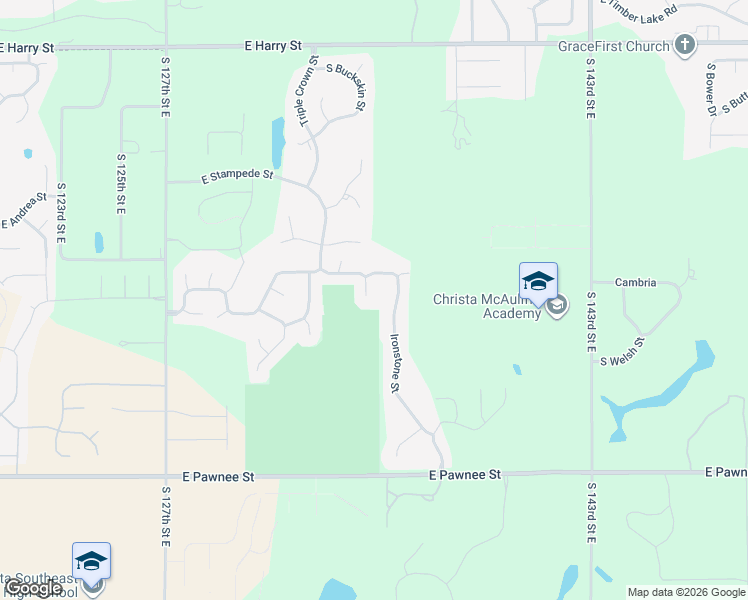 map of restaurants, bars, coffee shops, grocery stores, and more near 13521 Mount Vernon Court in Wichita