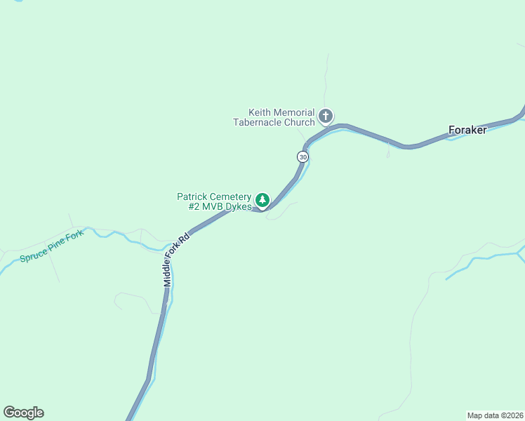 map of restaurants, bars, coffee shops, grocery stores, and more near Middle Fork Road in Jackson