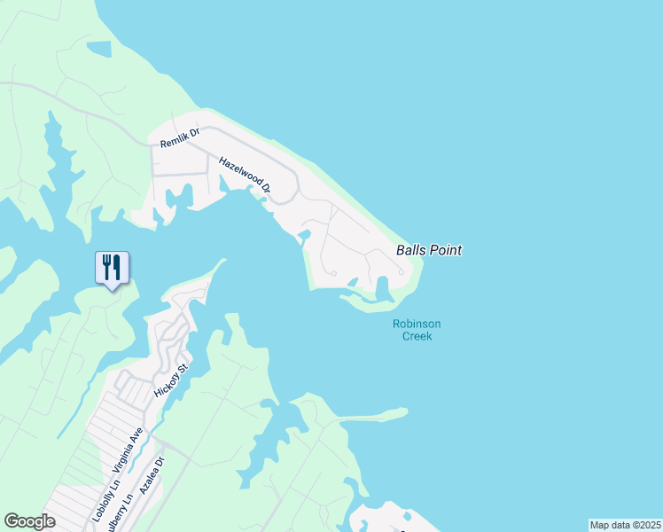 map of restaurants, bars, coffee shops, grocery stores, and more near 209 Kilmer Drive in Urbanna