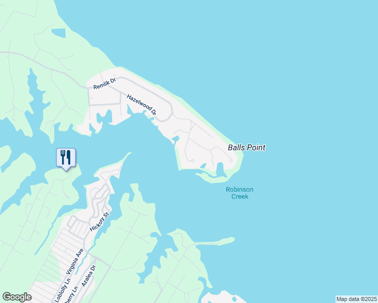 map of restaurants, bars, coffee shops, grocery stores, and more near 143 Kilmer Drive in Urbanna