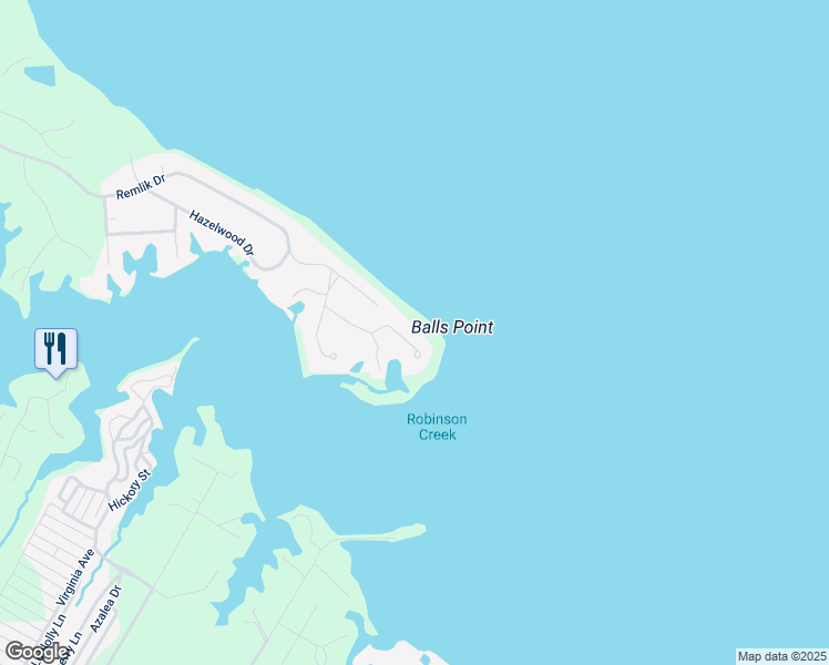 map of restaurants, bars, coffee shops, grocery stores, and more near 217 Kilmer Point Drive in Urbanna