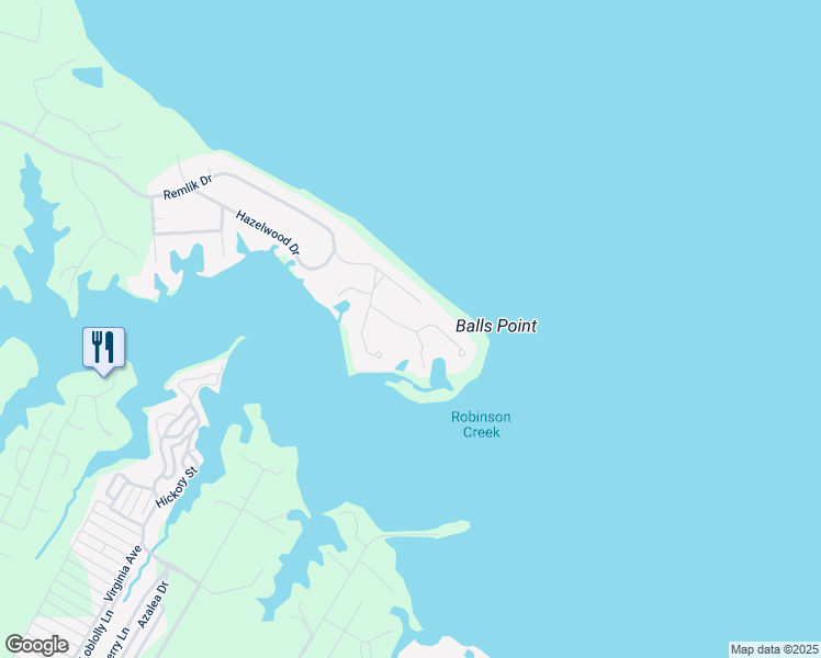 map of restaurants, bars, coffee shops, grocery stores, and more near 89 Kilmer Point Drive in Urbanna