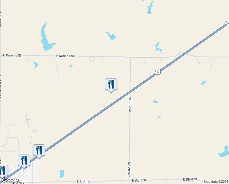 map of restaurants, bars, coffee shops, grocery stores, and more near in Kingman