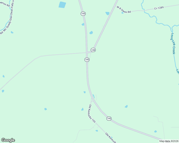 map of restaurants, bars, coffee shops, grocery stores, and more near 8629 Kentucky 105 in Hardinsburg