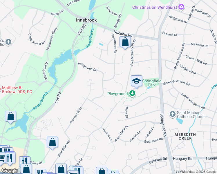 map of restaurants, bars, coffee shops, grocery stores, and more near 10800 Sugar Court in Glen Allen