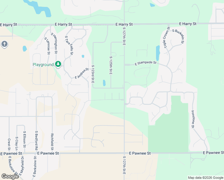 map of restaurants, bars, coffee shops, grocery stores, and more near 12600 East Mount Vernon Street in Wichita