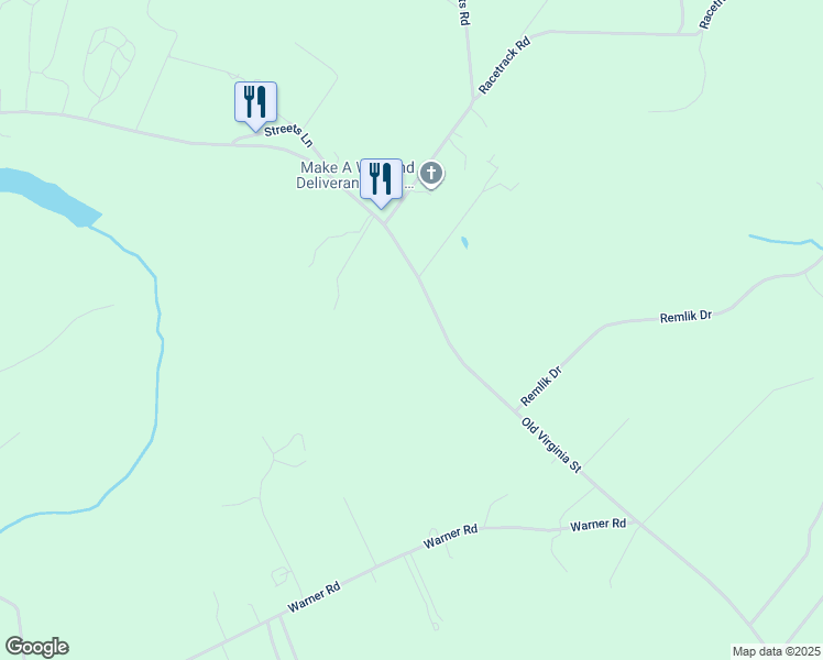 map of restaurants, bars, coffee shops, grocery stores, and more near 2986 Old Virginia Street in Urbanna
