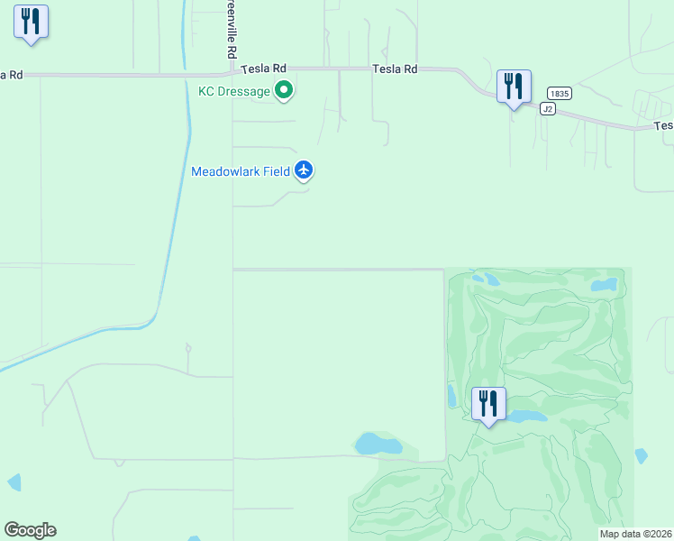 map of restaurants, bars, coffee shops, grocery stores, and more near Poppy Ridge Entrance in Livermore