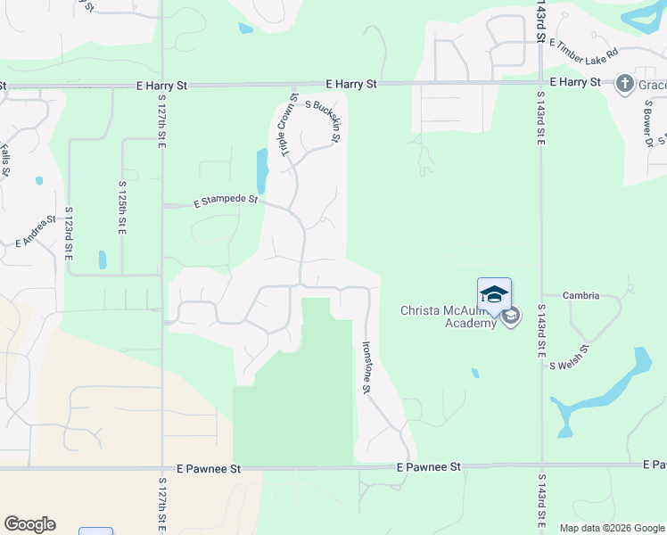 map of restaurants, bars, coffee shops, grocery stores, and more near 13405 East Equestrian Circle in Wichita