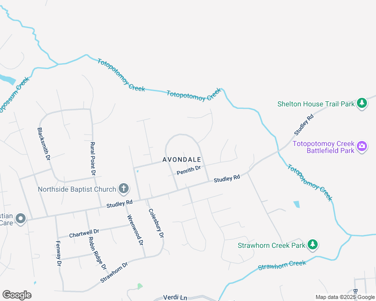 map of restaurants, bars, coffee shops, grocery stores, and more near 9256 Rochdale Court in Mechanicsville