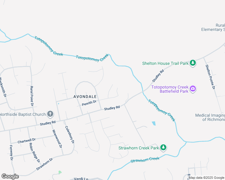 map of restaurants, bars, coffee shops, grocery stores, and more near 9266 Tadcaster Circle in Mechanicsville
