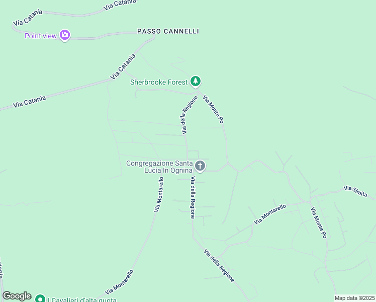 map of restaurants, bars, coffee shops, grocery stores, and more near 83 Via della Regione in Città metropolitana di Catania
