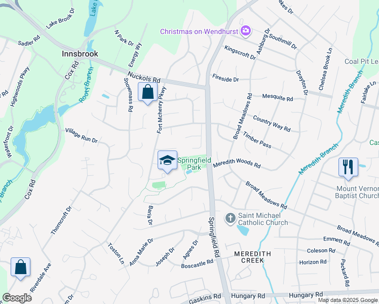 map of restaurants, bars, coffee shops, grocery stores, and more near 4405 Lumberjack Lane in Glen Allen