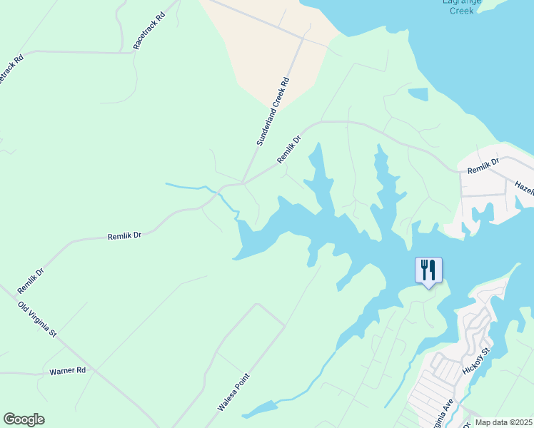 map of restaurants, bars, coffee shops, grocery stores, and more near 85 Harbor Landing Court in Urbanna