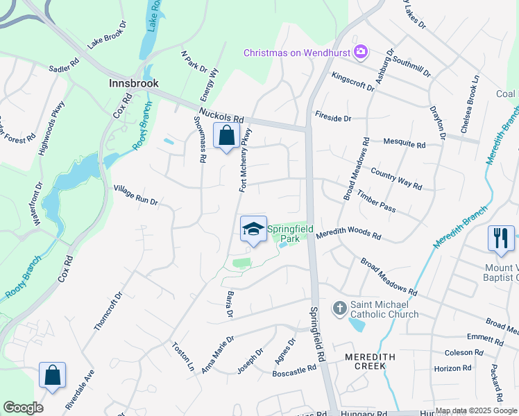 map of restaurants, bars, coffee shops, grocery stores, and more near 10712 Shadyford Lane in Glen Allen