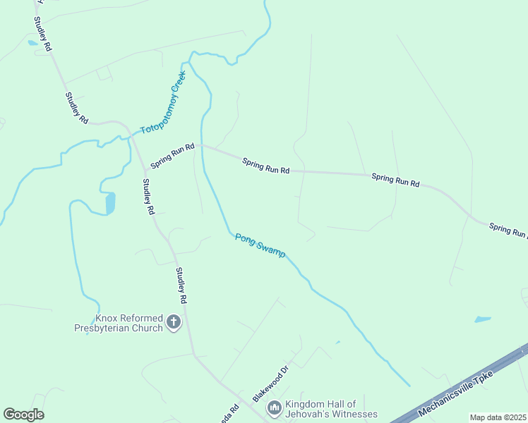 map of restaurants, bars, coffee shops, grocery stores, and more near 4269 Spring Run Road in Mechanicsville