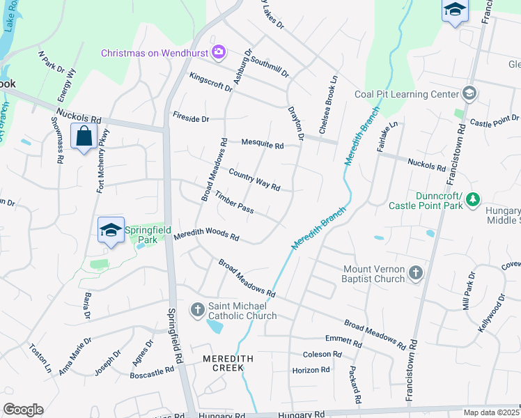 map of restaurants, bars, coffee shops, grocery stores, and more near 9508 Timber Pass in Glen Allen