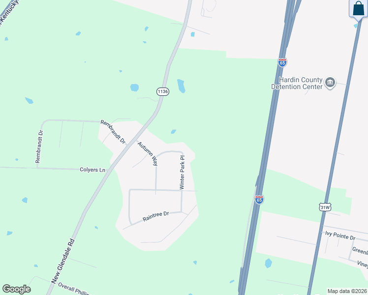 map of restaurants, bars, coffee shops, grocery stores, and more near 113 Winter Park Place in Elizabethtown