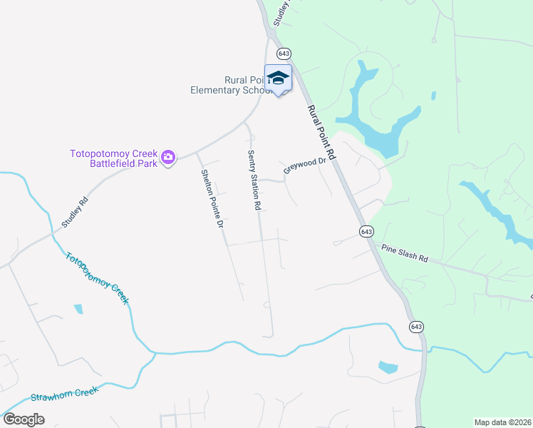 map of restaurants, bars, coffee shops, grocery stores, and more near 9280 Sentry Station Road in Mechanicsville