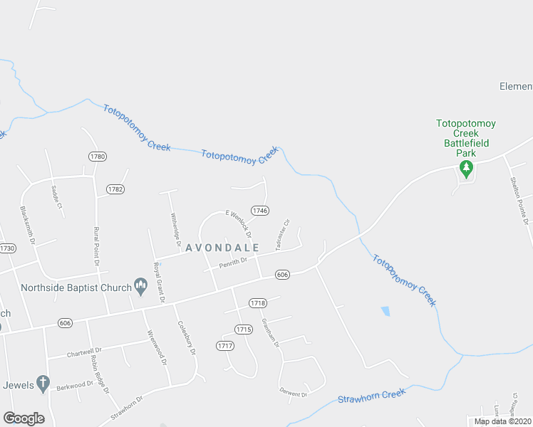 map of restaurants, bars, coffee shops, grocery stores, and more near 9288 Blagdon Drive in Mechanicsville