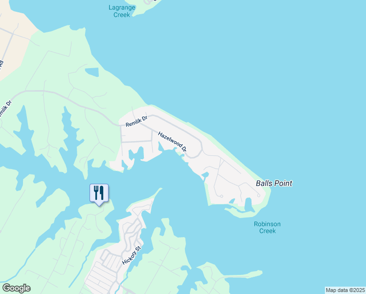 map of restaurants, bars, coffee shops, grocery stores, and more near 133 Hazelwood Dr in Urbanna
