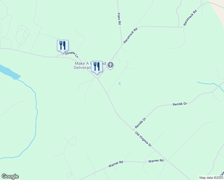 map of restaurants, bars, coffee shops, grocery stores, and more near 2917 Old Virginia Street in Urbanna