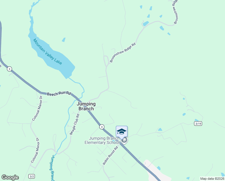 map of restaurants, bars, coffee shops, grocery stores, and more near 188 Broomstraw Ridge Road in Hinton