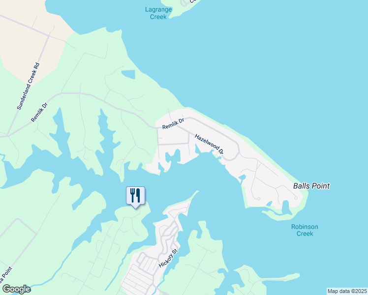 map of restaurants, bars, coffee shops, grocery stores, and more near Peach Tree Lane in Middlesex County