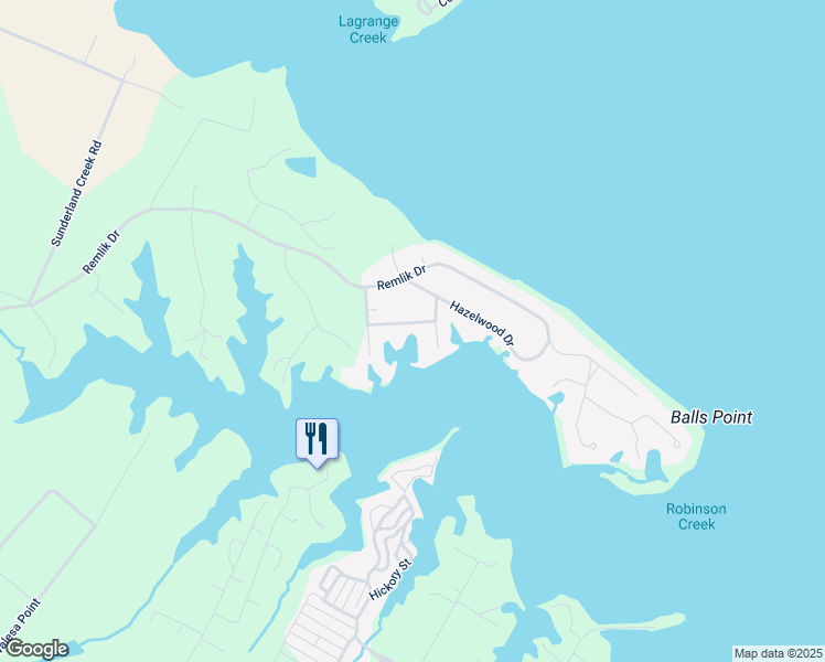 map of restaurants, bars, coffee shops, grocery stores, and more near Peach Tree Lane in Middlesex County