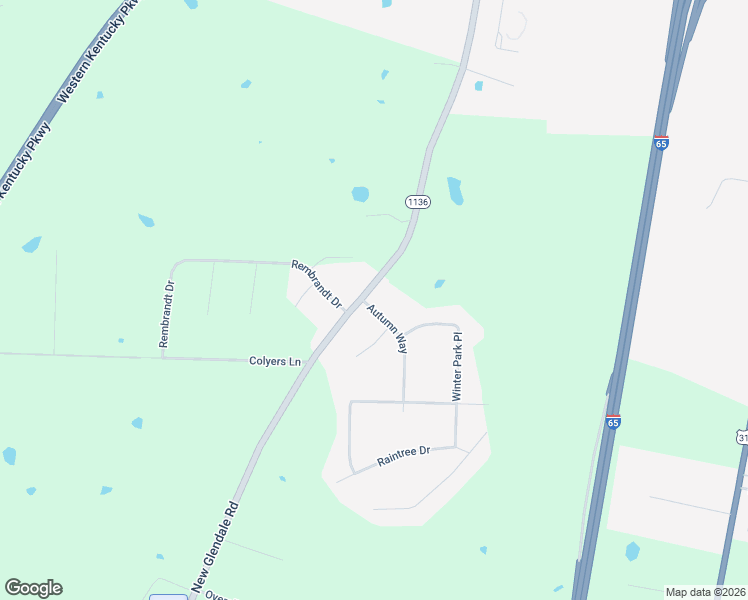 map of restaurants, bars, coffee shops, grocery stores, and more near 1-77 Autumn Way in Elizabethtown