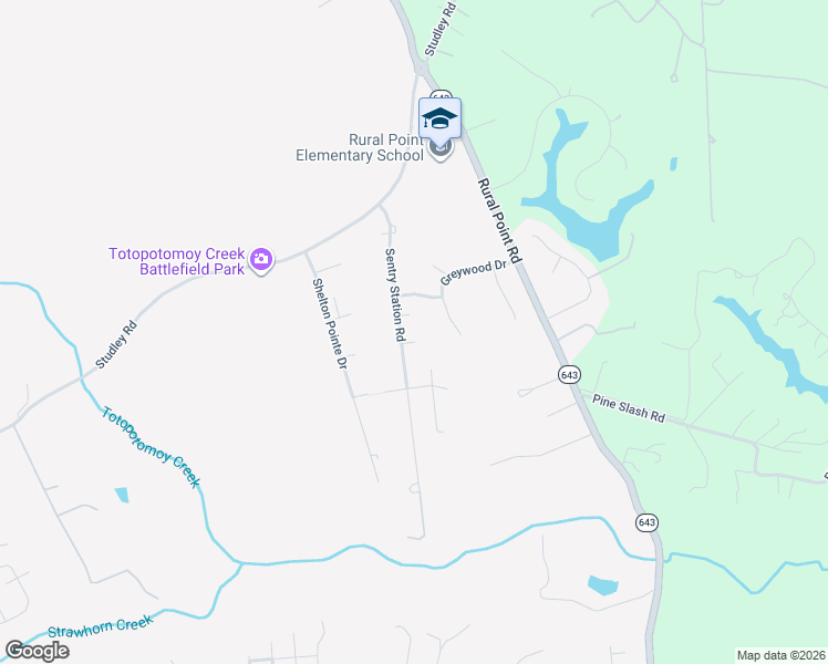 map of restaurants, bars, coffee shops, grocery stores, and more near 9280 Sentry Station Road in Mechanicsville