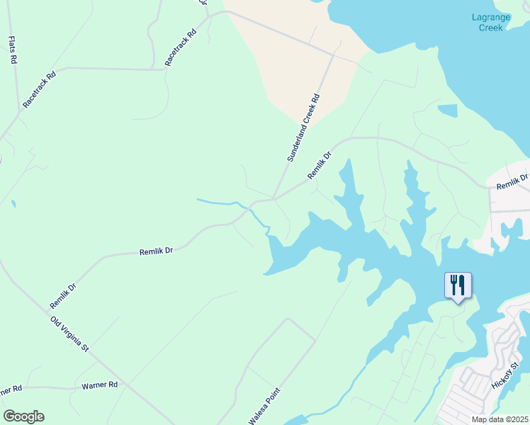 map of restaurants, bars, coffee shops, grocery stores, and more near 18 Harbor Landing Court in Urbanna