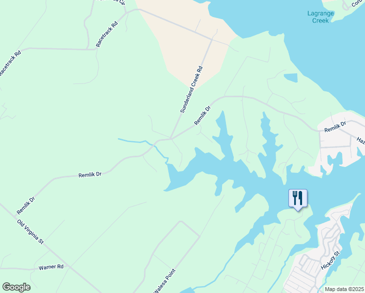 map of restaurants, bars, coffee shops, grocery stores, and more near 49 Harbor Landing Court in Urbanna