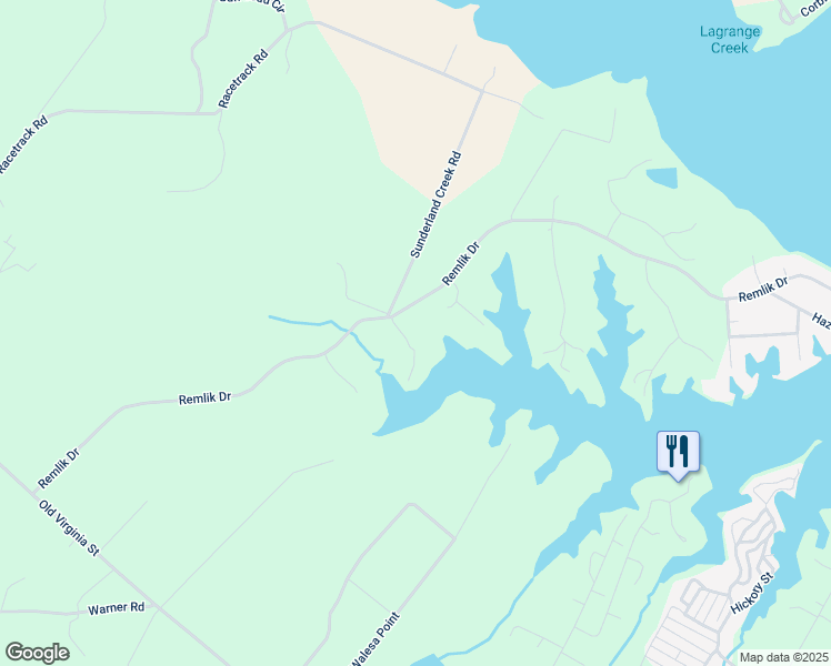 map of restaurants, bars, coffee shops, grocery stores, and more near 49 Harbor Landing Court in Urbanna
