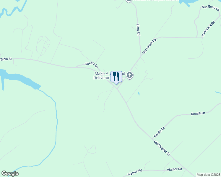map of restaurants, bars, coffee shops, grocery stores, and more near 2728 Old Virginia Street in Urbanna