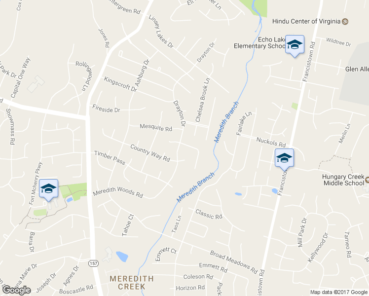 map of restaurants, bars, coffee shops, grocery stores, and more near 5129 Ashborne Road in Glen Allen