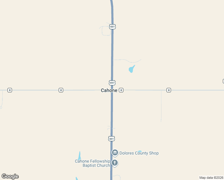 map of restaurants, bars, coffee shops, grocery stores, and more near County Road R in Cahone