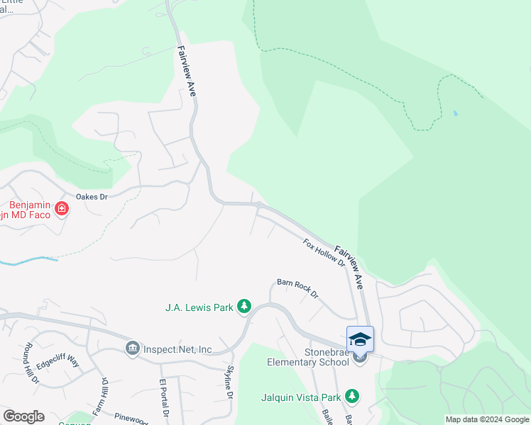 map of restaurants, bars, coffee shops, grocery stores, and more near 4030 Woodstock Road in Hayward