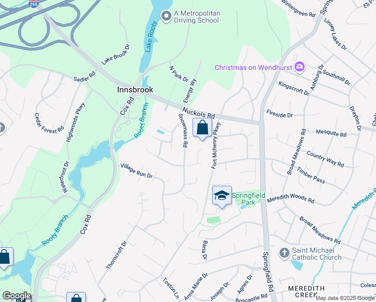 map of restaurants, bars, coffee shops, grocery stores, and more near 4715 Snowmass Road in Glen Allen