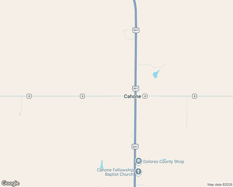 map of restaurants, bars, coffee shops, grocery stores, and more near County Road R in Cahone