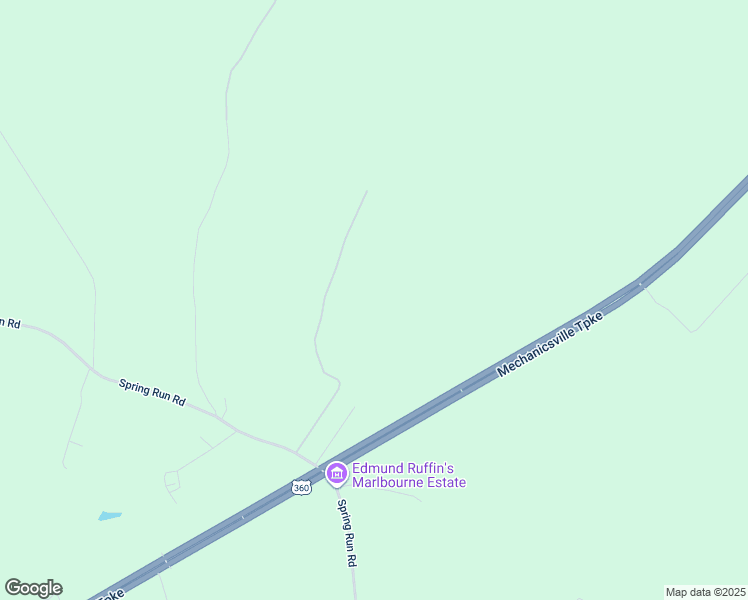 map of restaurants, bars, coffee shops, grocery stores, and more near 3682 Spring Run Road in Mechanicsville