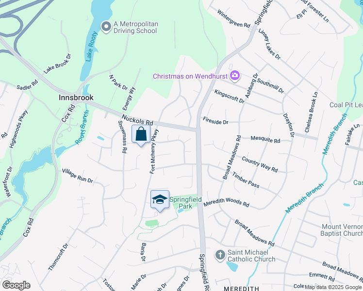 map of restaurants, bars, coffee shops, grocery stores, and more near 10617 Woodshire Way in Glen Allen