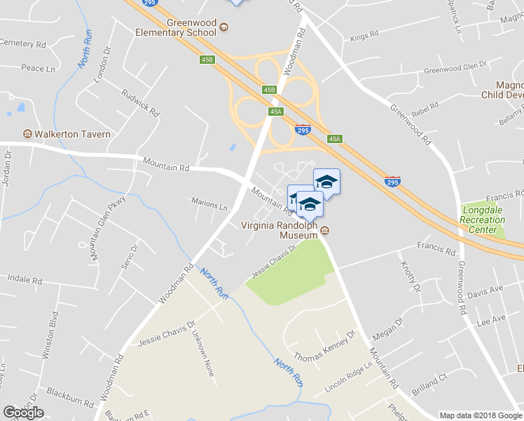 map of restaurants, bars, coffee shops, grocery stores, and more near 1909 Mountain Gate Place in Glen Allen