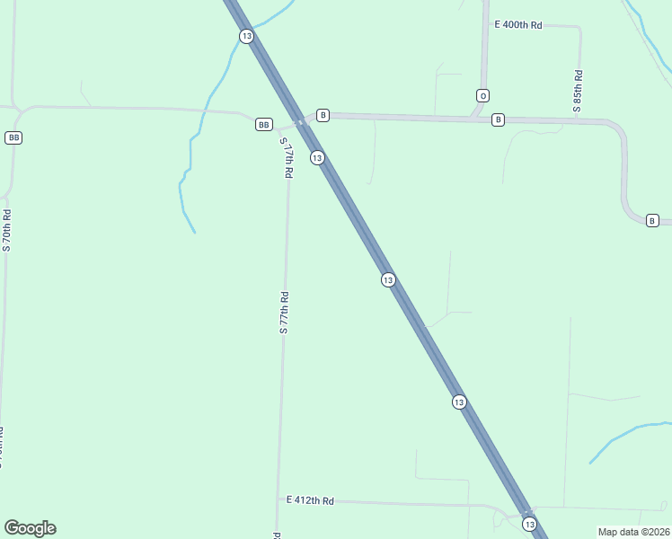 map of restaurants, bars, coffee shops, grocery stores, and more near 782 Highway B in Bolivar