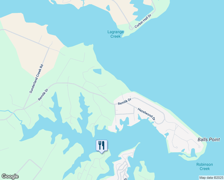 map of restaurants, bars, coffee shops, grocery stores, and more near 175 Shell Court in Urbanna
