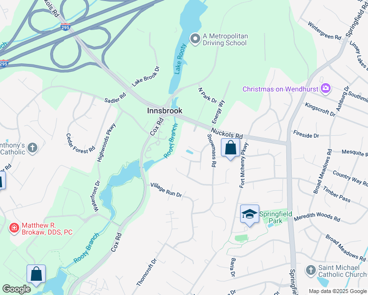 map of restaurants, bars, coffee shops, grocery stores, and more near 10816 Pepperbush Court in Glen Allen