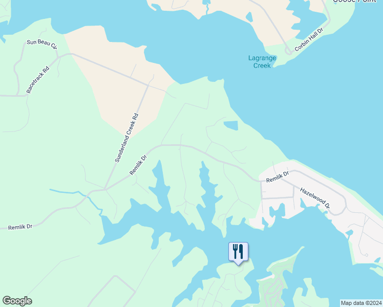 map of restaurants, bars, coffee shops, grocery stores, and more near 35 Cedar Pointe Drive in Urbanna