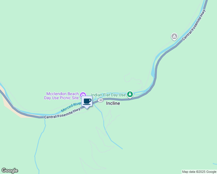 map of restaurants, bars, coffee shops, grocery stores, and more near 9977 Incline Road in El Portal